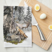 Linge De Cuisine Chiens de chasse (BSP) (Quart Plié)