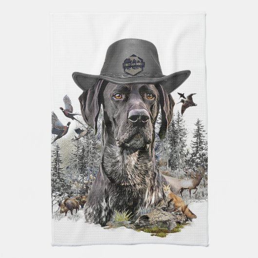 Linge De Cuisine Chiens de chasse (BSP) (Vertical)