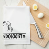 LINGE DE CUISINE CHIENS DE GREYHOUND (Quart Plié)