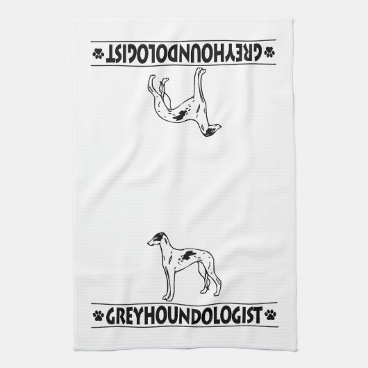 LINGE DE CUISINE CHIENS DE GREYHOUND (Vertical)