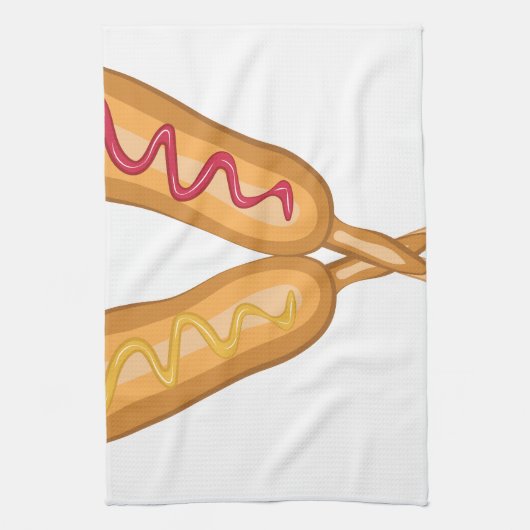 Linge De Cuisine Chiens de maïs (Vertical)