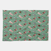 Linge De Cuisine Chiens de Noël Dobermann (Horizontal)