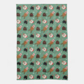 Linge De Cuisine Chiens de Noël Goldendoodle (Vertical)