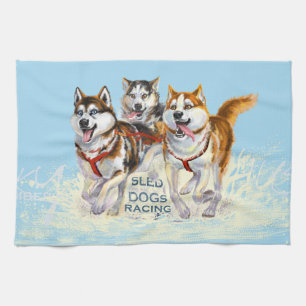 Linge De Cuisine chiens de traîneau de chien de traîneau sibérie