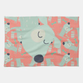 Linge De Cuisine Chiens et os de Woof (Horizontal)