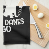 Linge De Cuisine Chiens - Grands Danois (Quart Plié)