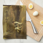 Linge De Cuisine Chiens, Greyhound et Espagnol, Docteur Fop par Her (Quart Plié)