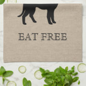 Linge De Cuisine Chiens Mangez sans frais Funny Chien Lover lover b (Plié)