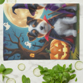 Linge De Cuisine Chiens Terrier Australien Citrouille Halloween Drô (Plié)