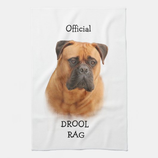 Linge De Cuisine Chiffon de bave de Bullmastiff (Vertical)
