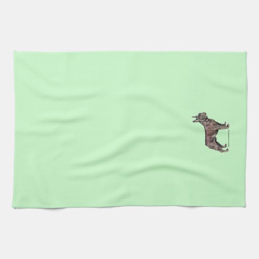 Linge De Cuisine Chiffre de taureau français (Horizontal)