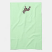 Linge De Cuisine Chiffre de taureau français (Vertical)