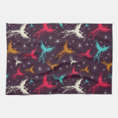 Linge De Cuisine Chiffre motif d'oiseaux de Phoenix (Horizontal)