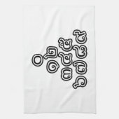 Linge De Cuisine Chiffres thaïlandais Pyramide ♦ Script en thaï ♦ (Vertical)