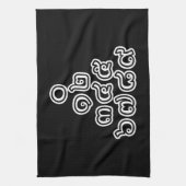 Linge De Cuisine Chiffres thaïlandais Pyramide ♦ Script en thaï ♦ (Vertical)