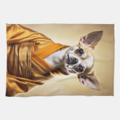 Linge De Cuisine Chihuahua bouddhiste (Horizontal)