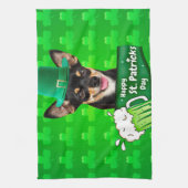 Linge De Cuisine Chihuahua Chien Chiot Chiot St. Patrick's Day Clov (Vertical)