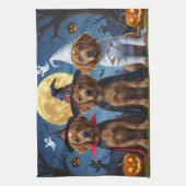 Linge De Cuisine Chihuahua Chien Citrouille Halloween Funny (Vertical)