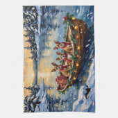 Linge De Cuisine Chihuahua Christmas Boat Holiday (Vertical)