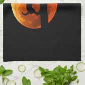 Linge De Cuisine Chihuahua Dog Silhouette Moon chiwawa lover Classi (Plié)