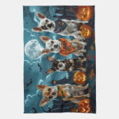 Linge De Cuisine Chihuahua Halloween Éffrayant (Vertical)
