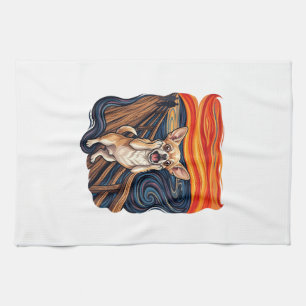 Linge De Cuisine Chihuahua hurlant Chien hurle Pont_1