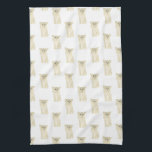 Linge De Cuisine Chihuahua (Long Haired, Fawn)<br><div class="desc">J'adore cette illustration de couleur d'eau douce motif d'un chihuahua à poil long pâle pâle crème pâle parce qu'il est assez classique pour servir comme neutre, mais pops comme une pièce autonome! C'est l'ajout parfait à n'importe quelle chambre familiale, garderie, bureau, ou même la grotte homme! Pour les cadeaux les...</div>