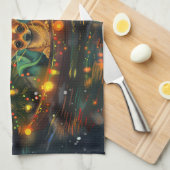 Linge De Cuisine Chihuahua Noël Festive Voyage (Quart Plié)