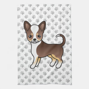 Linge De Cuisine Chihuahua & Pattes Tricolore au Pelage Lisse au Ch