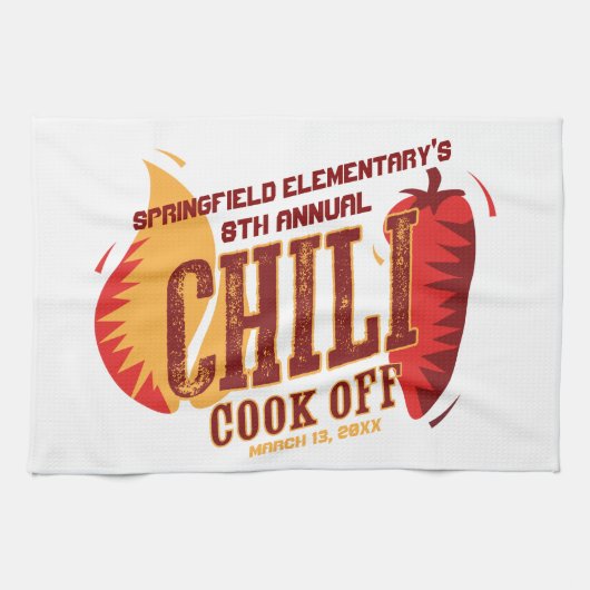 Linge De Cuisine Chili Cook | Concours BBQ Cookout (Horizontal)