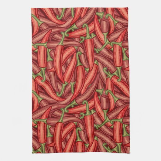 Linge De Cuisine Chili Peppers (Vertical)