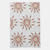Linge De Cuisine Chili Peppers Mandala Botanique Custom (Vertical)