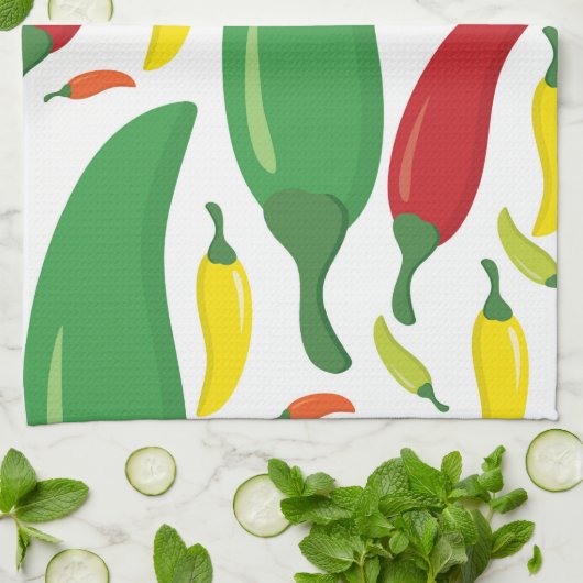 Linge De Cuisine Chilli pepper (Plié)