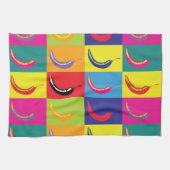 Linge De Cuisine Chilli Pepper Pop Art Bright Cuisine mexicaine (Horizontal)