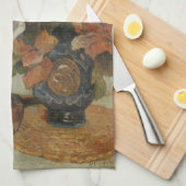 Linge De Cuisine Chinois Peonies et Mandoline par Paul Gauguin (Quart Plié)