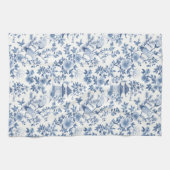 Linge De Cuisine Chinoiserie Grue Bleue (Horizontal)