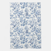 Linge De Cuisine Chinoiserie Grue Bleue (Vertical)