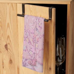 Linge De Cuisine Chinoiserie rose