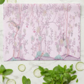 Linge De Cuisine Chinoiserie rose (Plié)