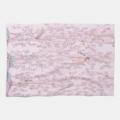 Linge De Cuisine Chinoiserie rose (Horizontal)