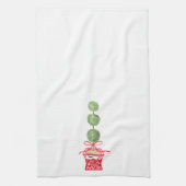 Linge De Cuisine Chinoiserie Rouge & Blanc Vacances Topiaire (Vertical)