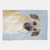 Linge De Cuisine Chinook (Oreilles Laissées) Peinture - Art Chien o (Horizontal)