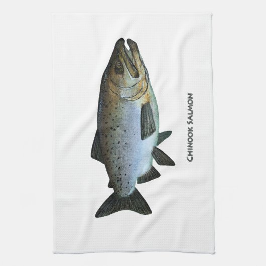Linge De Cuisine Chinook - saumon quinte (Vertical)