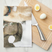 Linge De Cuisine Chiot à neige (Quart Plié)