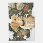 Linge De Cuisine Chiot à neige (Vertical)