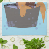 Linge De Cuisine Chiot de temps de bain (Plié)