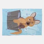 Linge De Cuisine Chiot de temps de bain (Horizontal)