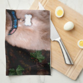 Linge De Cuisine Chiot Golden Retriever (Quart Plié)