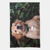 Linge De Cuisine Chiot Golden Retriever (Vertical)