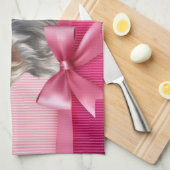 Linge De Cuisine Chiot rose de princesse Yorkie de Yorkshire (Quart Plié)